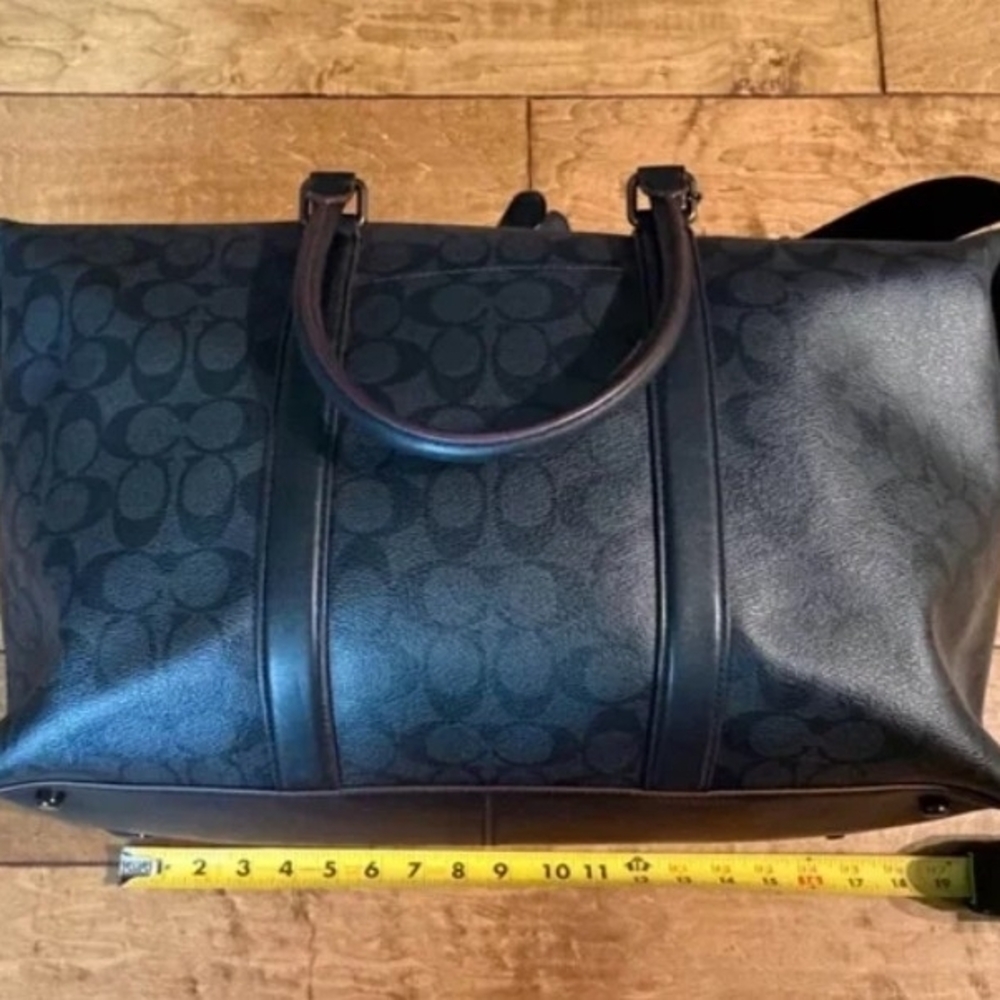 Coach Black Signature Duffel Bag - Picture 5 of 6